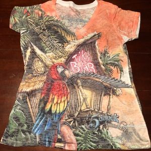 Margaritaville Orlando V-Neck Burnout Tee